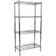 Mind Reader 4TSHELVU-SIL Silver Shelving System 23.5x48"