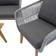 Venture Design Chania Loungeset, 1 Bord inkl. 2 Stolar & 1 Soffor