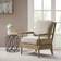 Madison Park Sunnee Light Grey/Camel Oak Armchair 35.8"