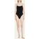 Toteme Black Smocked One-Piece Swimsuit