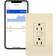 Legrand radiant with Netatmo 15 Amp Decorator Duplex Smart Outlet, Light Almond