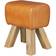 Wohnling Design Turnbock Sitzhocker Braun 40 x 30 x 47 cm