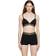 Versace Bralette Greca Border aus Baumwolle Schwarz L-XL