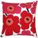 Marimekko Pieni Unikko Kissenbezug Weiß, Rot (50x50cm)