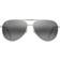 Maui Jim Seacliff Polarized Aviator Sunglasses Silver/Black Case