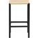 Venture Design Polly Black/Natural Bar Stool 66cm