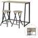 SoBuy Set Mesa Alta Bar Y 2 Taburetes Juego de Comedor 2pcs