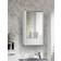 Fackelmann Denver 42cm x 80cm Surface Mount Mirrored Cabinet with LED Lighting