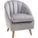 Homcom Accent Grey Armchair 77cm