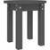 vidaXL Salontafel Ø 35 x 35 cm Massief Grenenhout Grijs
