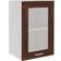 vidaXL Armoire Vitrée Suspendue Chêne Marron 40x31x60 cm Meuble Mural