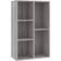 vidaXL Libreria/Credenza Grigio Sonoma 50x25x80 cm Legno Multistrato Scaffale per libri