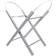 Kinder Valley opal folding moses basket stand grey deluxe solid