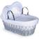 Clair De Lune Stars & Stripes Wicker Moses Basket 11.8x26.8"