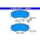 ATE 13.0460-4857.2 Jeu de Plaquettes de Frein