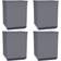 vidaXL dark grey, 4 2/4x Planters Garden Raised Bed Plant