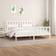 vidaXL white, 180 Solid Wood Bed Frame Bedstead Bed Base