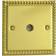 Varilight XG8 Georgian Polished Brass 1 Gang Co-Axial TV Socket