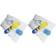 ACE Ethylomètre 100289 2er Pack blanc, bleu, jaune avec certification NFX