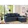 Poco Functional Corner Dark Blue Sofa 191cm 3-Sitzer