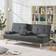 Convertible Futon Dark Grey Sofa 70" 2 Seater