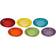 Le Creuset Rainbow Plate Sets 22cm 6pcs