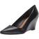 Franco Sarto Damen Pumps, schwarzes Leder,38.5