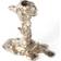 Polspotten Drip small - Sølv Fyrfadsstage 14cm