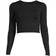 Casall Crop Long Sleeve T-shirt - Black