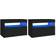 vidaXL Cabinet & Led Lights Sengebord 35x60cm