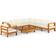 vidaXL 9-tlg. Lounge-Set, Tisch einschl. 8 Sofas