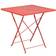 Flash Furniture 28'' Square Coral Indoor-Outdoor Bistro Set