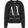 Armani Exchange Icon Logo Crew Neck Sweatshirt - Black