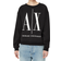 Armani Exchange Icon Logo Crew Neck Sweatshirt - Black