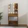 vidaXL 60x40x140cm Smoked Oak Sminkbord 40x60cm