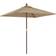 vidaXL Ombrellone Da Giardino Con Palo In Legno Tortora 198x198x231 cm