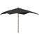 vidaXL black Garden Parasol Umbrella with Pole Sun Parasol