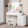 Quimoo Makeup Vanity White Dressing Table 15.7x35.4"