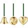 Georg Jensen Bell, Ball & Heart Gift Set Gold Décoration de Sapin de Noël 5.4cm 3pcs