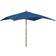 vidaXL Parasol De Jardin Avec Mât En Bois Bleu Azuré 300x300x273 cm