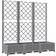 vidaXL light grey, 120 Garden Planter with Trellis PP Raised Bed