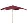 vidaXL Parasol De Jardin Avec Mât En Bois Rouge Bordeaux 300x300x273 cm