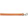 Ancol Leather dog lead 1" 3/4" tan leather with colour trigger hook