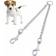 Ancol dog puppy chain coupler lead extension twin walk 2 double pet leash