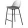 Unique Furnitures Kunststoffbarhocker Metallbeine Weiß Barhocker