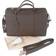 Pasito a Pasito Brown Faux Leather Changing Bag 37 cm