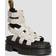 Dr. Martens Ricki Nappa Lux Leder Gladiator Plateausandalen - Creme/Grau