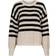 Neo Noir Dakota Stripe Knit Blouse - Black