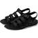 Fitflop Gracie Rubber-Buckle Leather Fisherman Sandals - Black