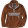 Carhartt Giacca Women's 104922 in Pile con Bottoni a Pressione sul Davanti - Bruciata/Nero